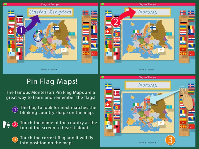 Flags of Europe - Montessori Approach to Geography(圖2)-速報App
