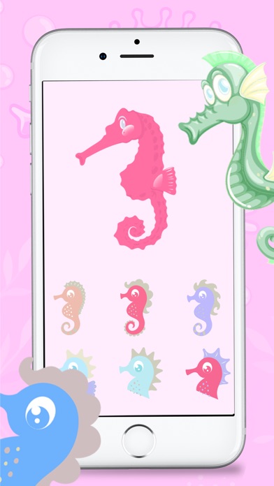 Bubble Seahorse Stickers screenshot 2