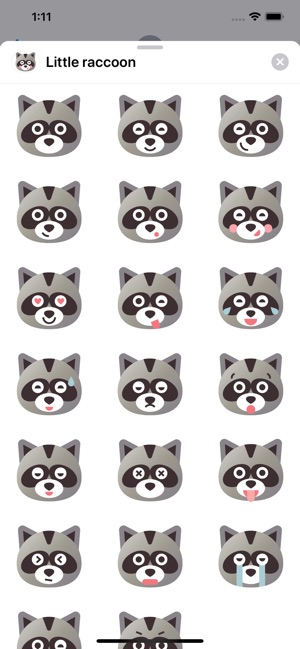 Little raccoon emoji(圖2)-速報App