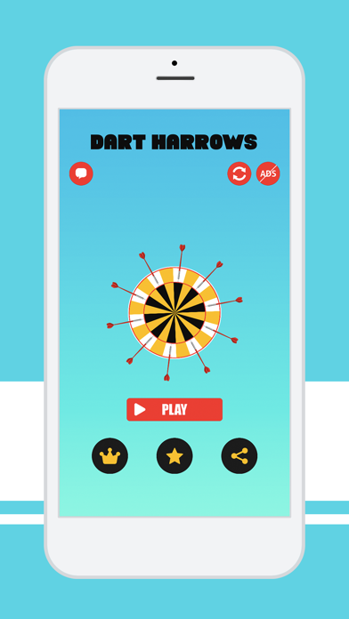 How to cancel & delete Dart Harrows - Shoot the darts on the wheel from iphone & ipad 1