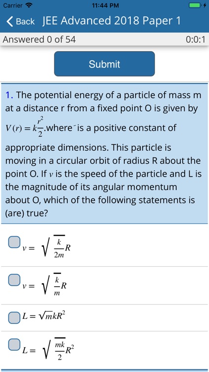 JEE Advanced Previous Papers