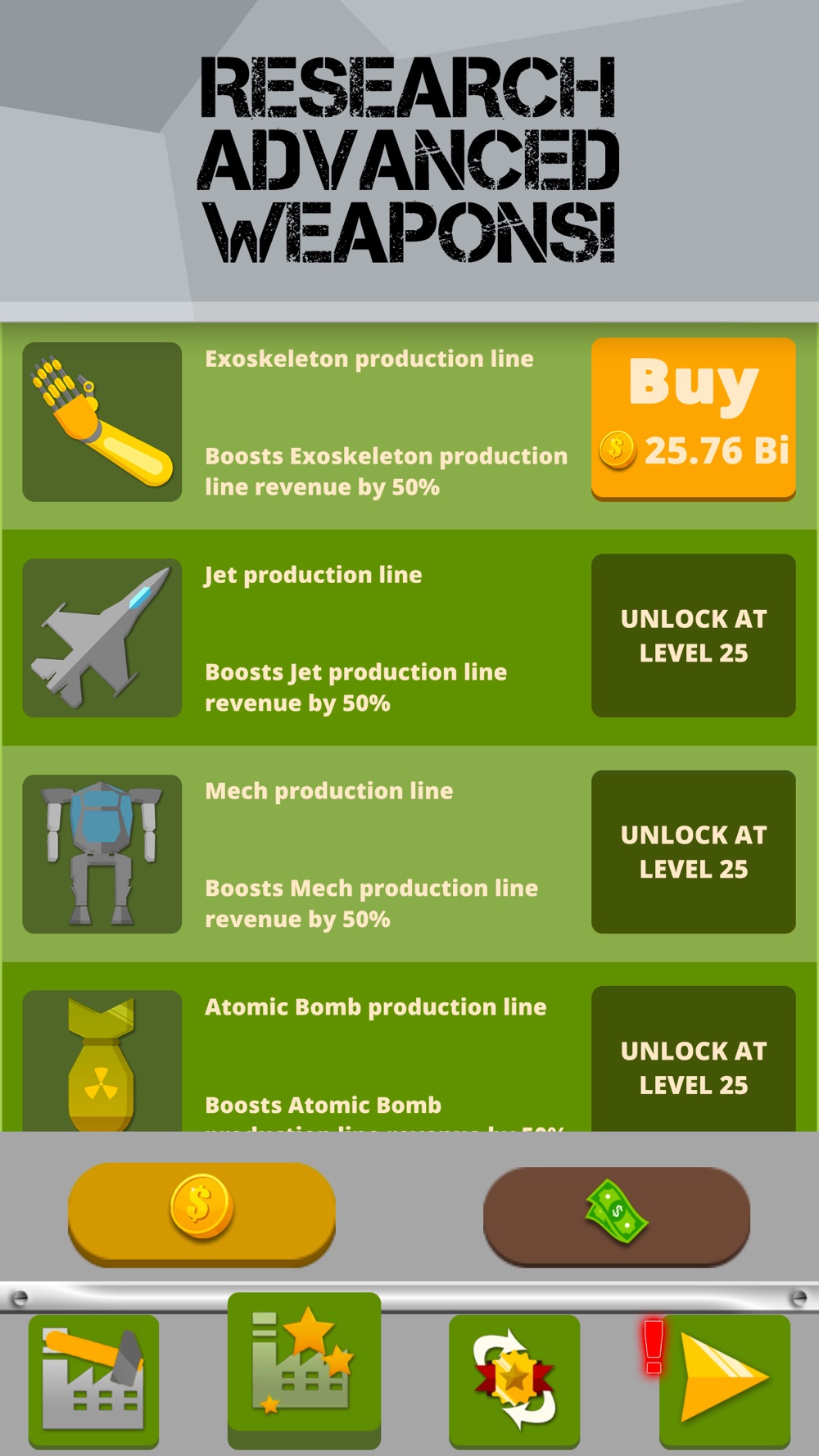 Gun Tycoon:Weapon Factory Game hack tool