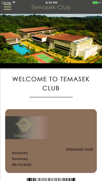 Temasek Club Member Portal screenshot 2