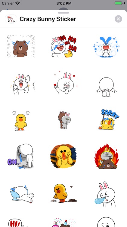 Bunny Crazy Sticker