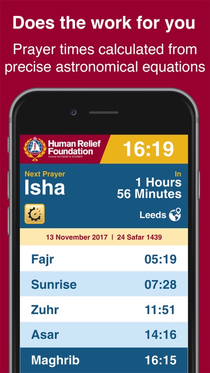 HRF Prayer Times