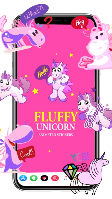 Fluffy Unicorn - Animated App Download - Android APK