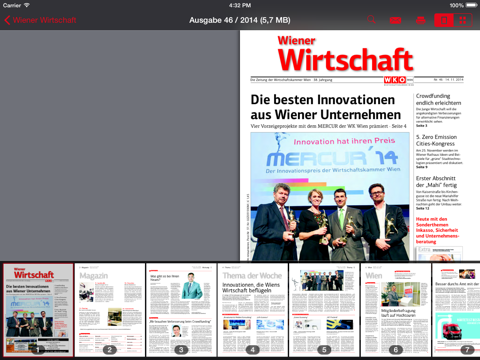 Wiener Wirtschaft screenshot 2