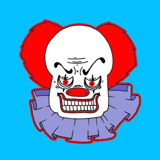 Scary Clown Stickers by Fanmoji Ltd