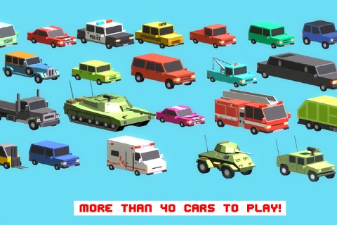 Smashy Dash 3 - PRO Crossy Crashy Cars and Cops - Wanted screenshot 4