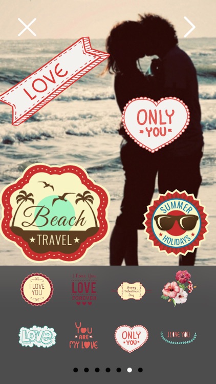 Retro - vintage stickers and labels for photos