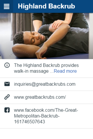 Highland Backrub screenshot 2