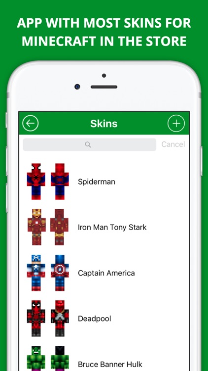 Superhero Skins for Minecraft PE & PC