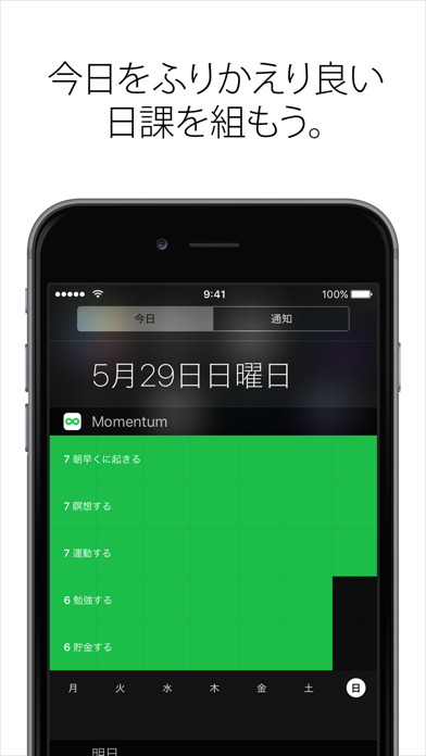 Momentum 習慣トラッキング screenshot1