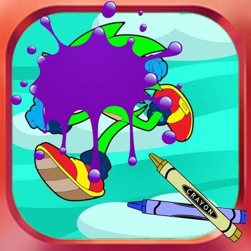 Coloring For Kids Games sonic Hedgehog Version iOS App