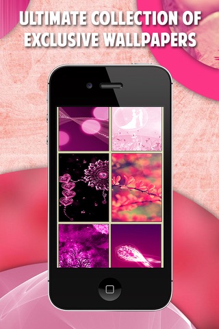 Pink Live Wallpapers,Retina Lock Screen Themes & Girly Backgrounds HD screenshot 2