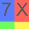 Times-7 is one of nine apps (Times-2 to Times-10) designed to enable the memorization of basic but essential math facts