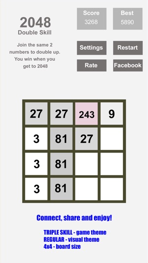 Tri-Sum 2048 - Fun & Cool Math Puzzle Addition Games includi(圖5)-速報App