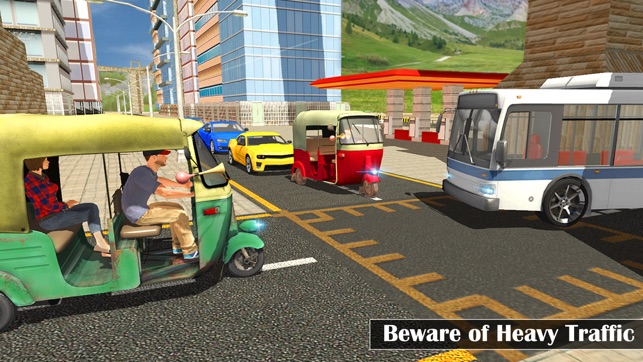 Futuristic Flying Tuk Tuk Simulator - Auto Rickshaw Driving(圖4)-速報App