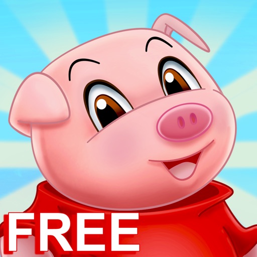 Three Little Pigs - fairy tale with games for kids Free Icon