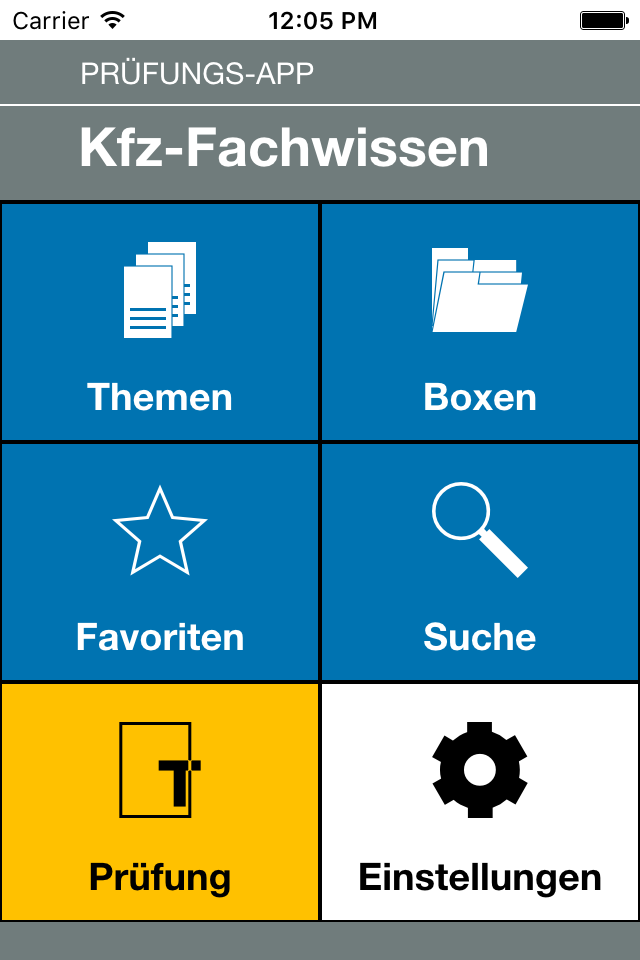 Prüfung Kfz-Fachwissen