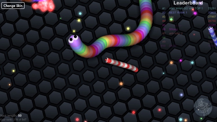 Snake Dash - All Unlocked Colorful Snake Free Skins And Mods Flashy Version  ! by 勇林 佘