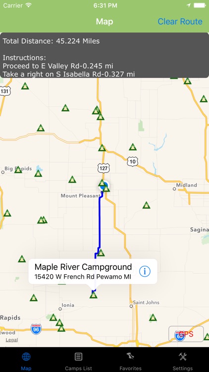 Michigan – Camping & RV spots
