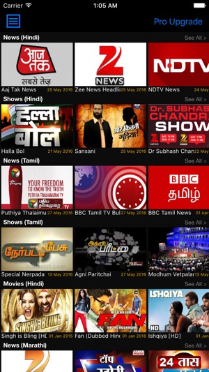 Arzu TV - News & Shows in Hindi, Tamil, Telugu & Marathi(圖1)-速報App