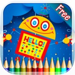 Robot Coloring Book - Drawing and Painting Colorful for kids games free