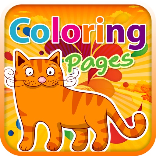 Coloring Pages Kids Garfield Version Icon