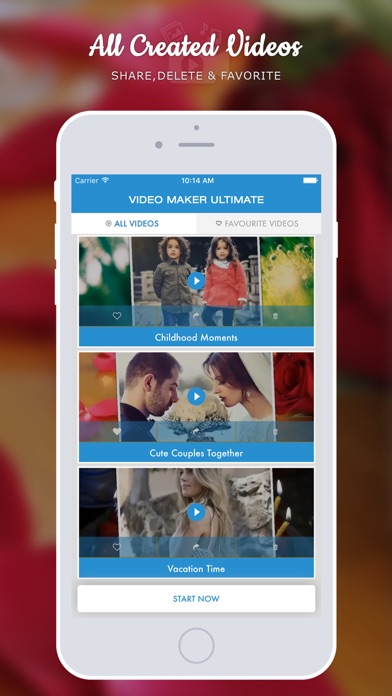 Screenshot #1 pour Video Maker Ultimate - Photo to Video Converter