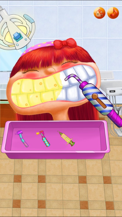 Cute Dentist @ Little Doctor Nose Office:Fun Baby Hair Salon and Spa Kids Teeth Games For Girl.