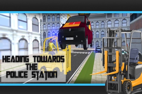 Police Car Forklift Simulator 3D screenshot 2