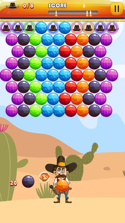 Bubble Shooter Cowboy : Classic Bubble Match 3 Game For Free