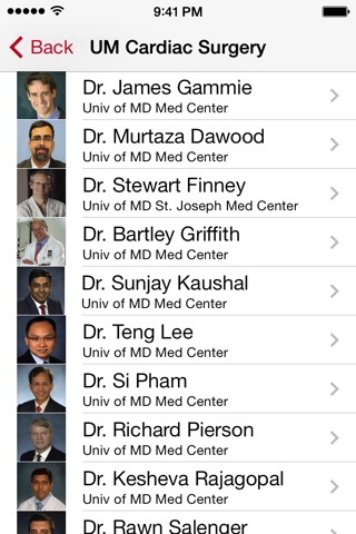 University of Maryland Cardiac Surgery screenshot 2