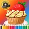 Bakery Cupcake Coloring Book Free Games for children age 1-10: Support your child's learning with drawing ideas, fun activities