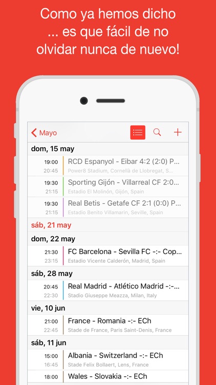 La Liga Calendario - Horario de partidos y resultados en directo en tu calendario (FútbolCal) screenshot-3
