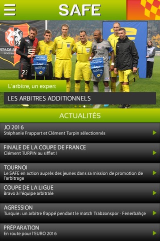 SAFE (Officiel), Syndicat des Arbitres du Football d’Elite screenshot 2