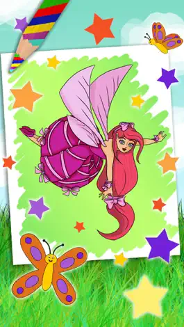 Game screenshot Paint fairies for girls from 3 to 6 years apk
