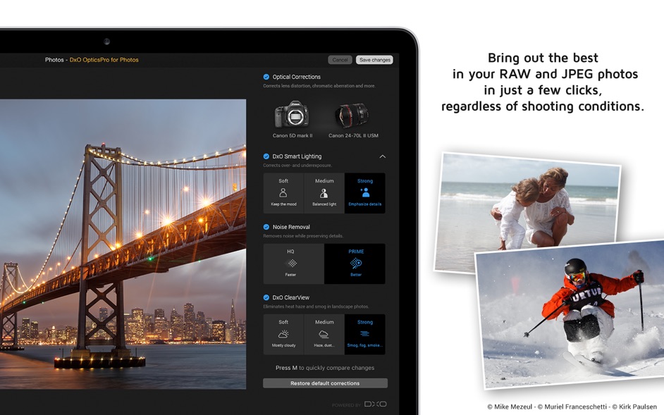 DxO OpticsPro for Photos seamless image processing workflow for Photographers