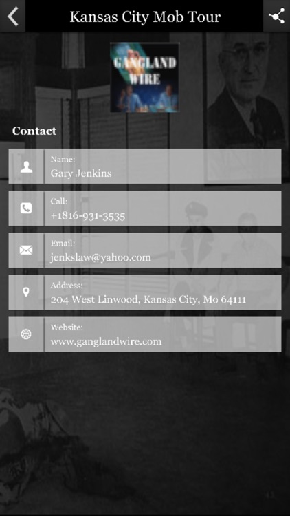 Kansas City Mob Tour