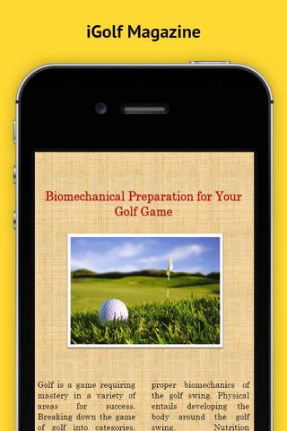 iGolf Magazine - The Best new Golfing Magazine for Mastering the Golf Swing plus more! screenshot 2