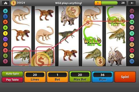 Dinosaur Slots screenshot 2