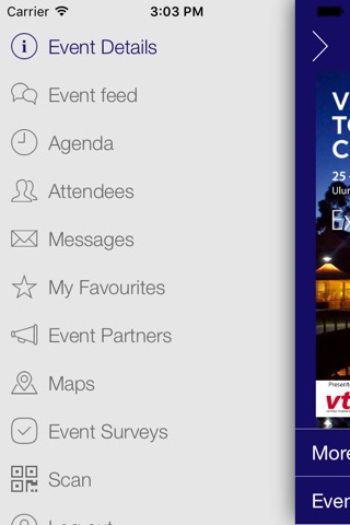 VTIC Events App screenshot 2