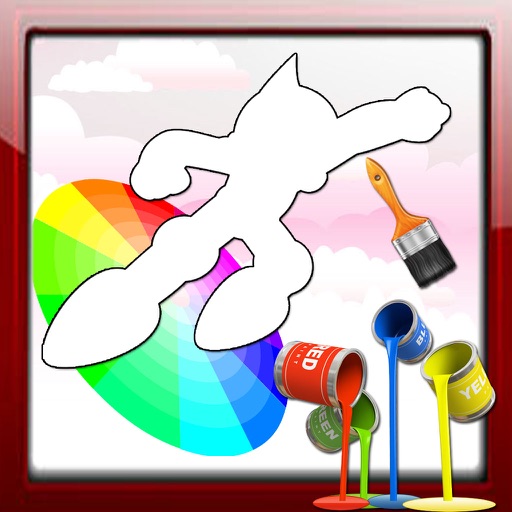 Paint Book Page Game Astro Boy Edition icon