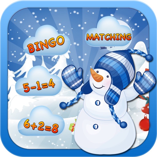 Snowfall Bingo Math Games iOS App