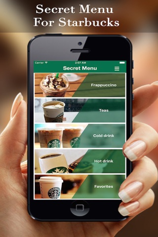 eXpresso Secret Menu for Starbucks - Coffee, Frappuccino, Macchiato, Tea, Cold & Hot Drinks Recipes screenshot 4