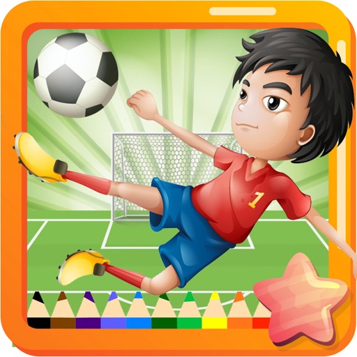 Football Coloring Book - Drawing and Painting Pages Sport Games for Kids Icon