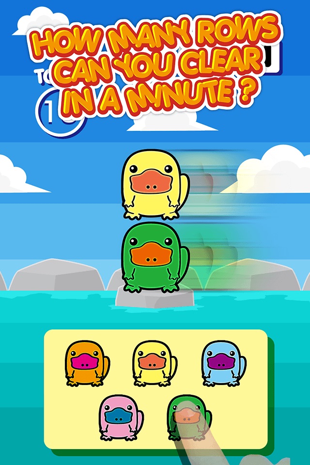 Platypus Land - Chibi Kawaii Animals Column Matches Up Games screenshot 3