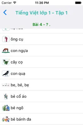 Game screenshot Tieng Viet Lop 1 - Tap 1 apk