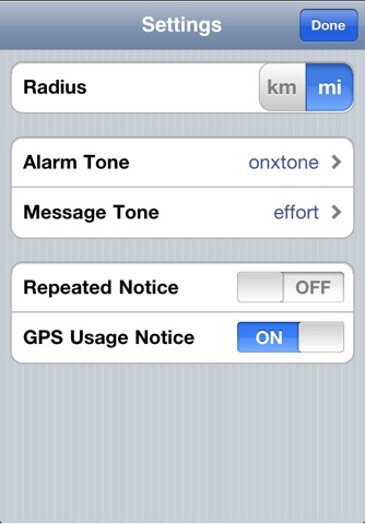 GPSAlarms screenshot 3